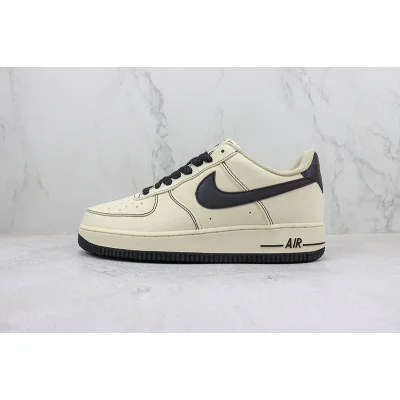 Nike Air Force 1 Low "Rice White/Black/Dark Purple" фото № 2