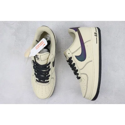 Nike Air Force 1 Low "Rice White/Black/Dark Purple" фото № 7