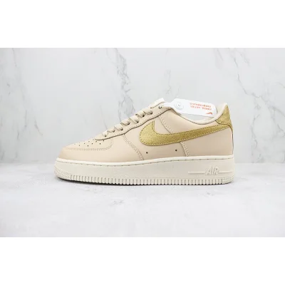 Nike Air Force 1 Low "Gold Swoosh/Beige" фото № 2