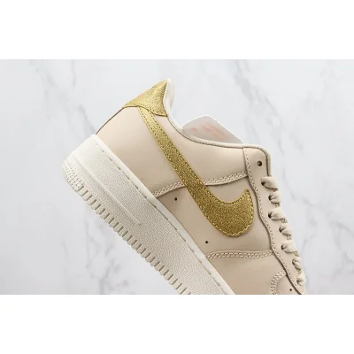 Nike Air Force 1 Low "Gold Swoosh/Beige" фото № 3