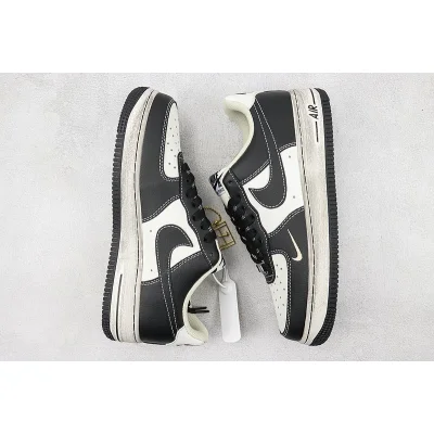 Nike Air Force 1 Low "Black/White Champagne" фото № 6