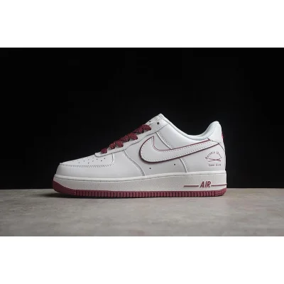 Nike Air Force 1 07 Low "Beverly Hills/White/Dark Red" фото № 2