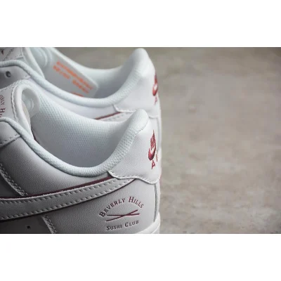 Nike Air Force 1 07 Low "Beverly Hills/White/Dark Red" фото № 7