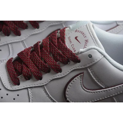 Nike Air Force 1 07 Low "Beverly Hills/White/Dark Red" фото № 6