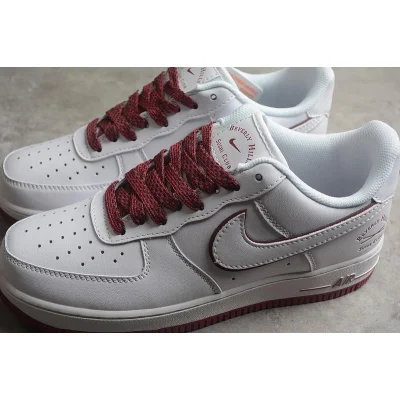 Nike Air Force 1 07 Low "Beverly Hills/White/Dark Red" фото № 4
