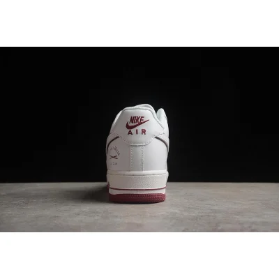 Nike Air Force 1 07 Low "Beverly Hills/White/Dark Red" фото № 8