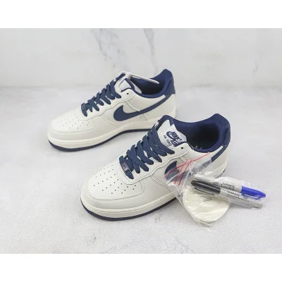 Nike Air Force 1 Low "White/Textured Blue" фото № 5