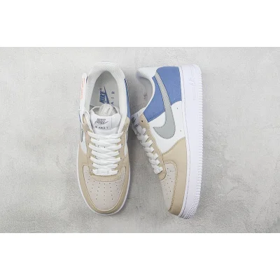 Nike Air Force 1 Low "Grey/White/Blue/Beige" фото № 6