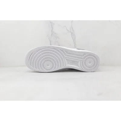 Nike Air Force 1 Low "White/Dark Blue Graffiti/Metallic Silver" фото № 8