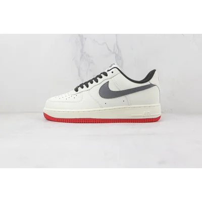 Nike Air Force 1 Low "Rice White/Black/Red" фото № 2