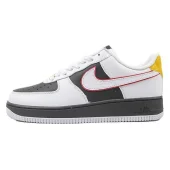Nike Air Force 1 Low "White/Black/Red Swoosh/Gold"