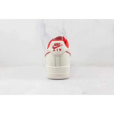 Nike Air Force 1 Low "Beige Red Canvas" фото № 9