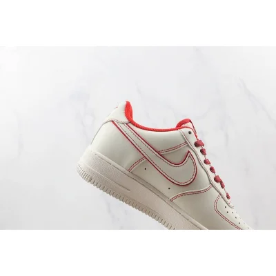 Nike Air Force 1 Low "Beige Red Canvas" фото № 3