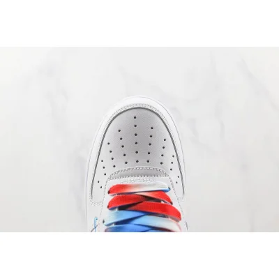 Nike Air Force 1 Low "White/Blue/Red/Double-Mini-Swoosh" фото № 4