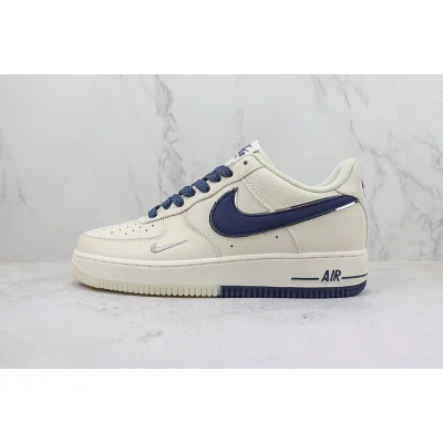 Nike Air Force 1 Low "Rice White/Dark Blue/Silver Mini-Swoosh" фото № 2