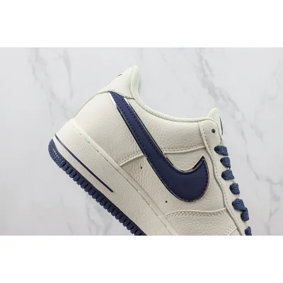Nike Air Force 1 Low "Rice White/Dark Blue/Silver Mini-Swoosh" фото № 3
