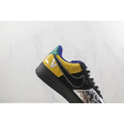 Louis Vuitton x Nike Air Force 1 Low "Silver/Black/Yellow" фото № 3