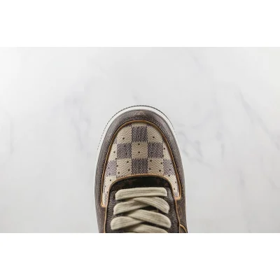 Louis Vuitton x Nike Air Force 1 Low "Brown/Cream Checkers" фото № 4