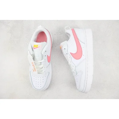Nike Court Borough Low 2 "White/Coral Chalk" фото № 6