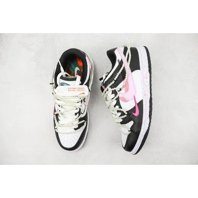 Nike Dunk Low Multi Swoosh «White/Black/Pinky» фото № 6 Nike Dunk Low Multi Swoosh «White/Black/Pinky» фото № 6