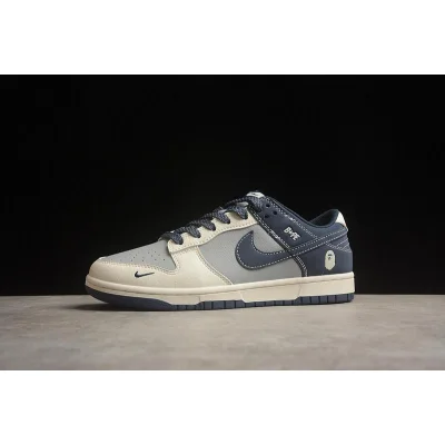 BAPE x Nike Dunk Low "Gray/Navy" фото № 6
