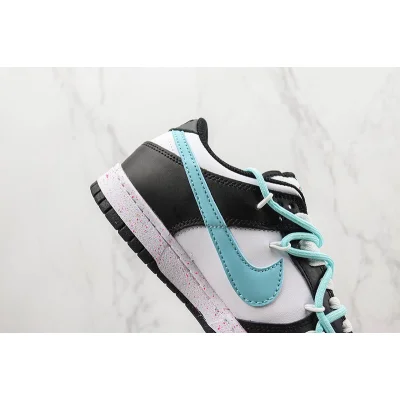 Nike Dunk Low Multi Swoosh "Black/White/Turquoise" фото № 3 Nike Dunk Low Multi Swoosh "Black/White/Turquoise" фото № 3