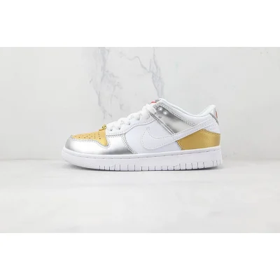Nike Dunk Low SE "Silver Gold Metallic" фото № 2