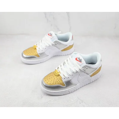 Nike Dunk Low SE "Silver Gold Metallic" фото № 5