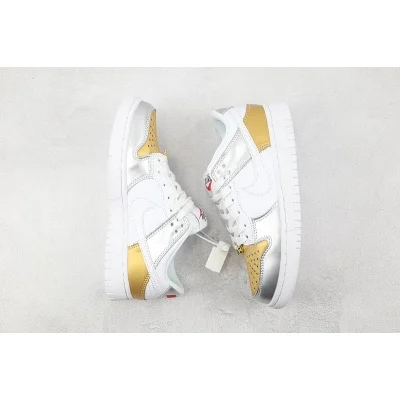 Nike Dunk Low SE "Silver Gold Metallic" фото № 7