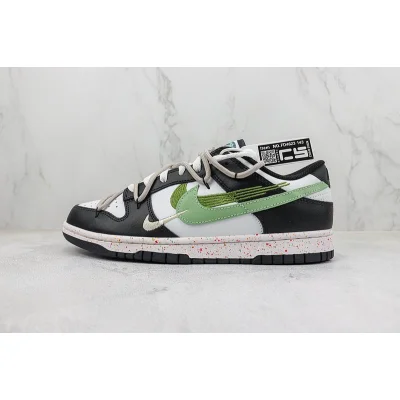 Nike SB Dunk Low "Black/Green/White" фото № 2