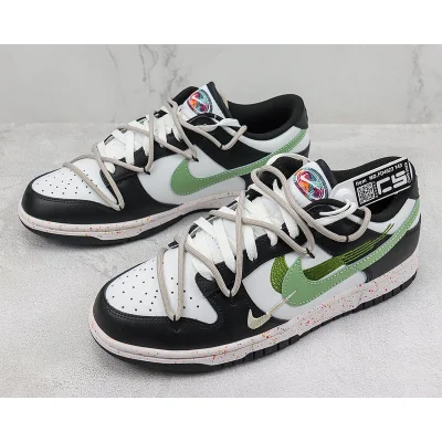 Nike SB Dunk Low "Black/Green/White" фото № 5