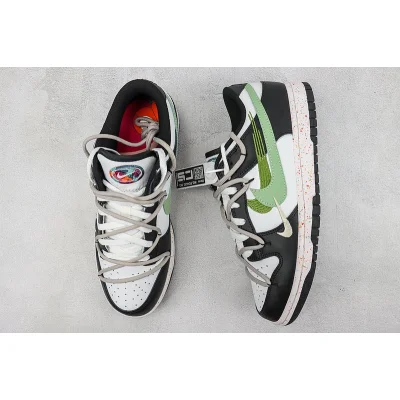 Nike SB Dunk Low "Black/Green/White" фото № 7