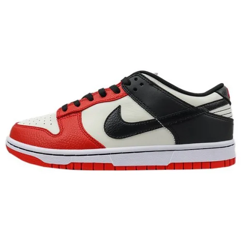 NBA x Nike Dunk Low "Black/Chile Red"