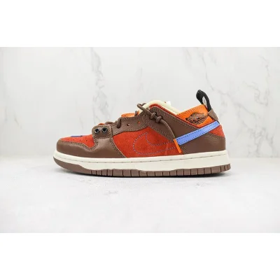 EJDER x Nike Dunk Low "Multi-Element/Red/Brown" фото № 2