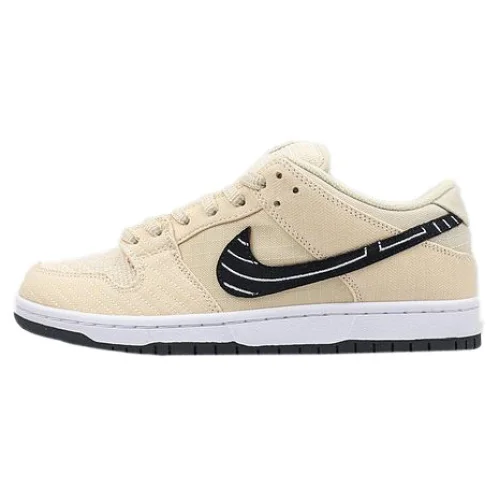 Albino & Preto x Nike Dunk Low "Fossil/Black-Sail"