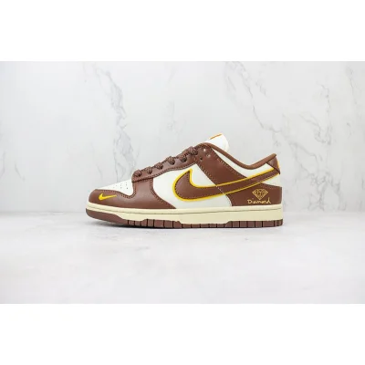 Nike Dunk Low "Diamond/Gold/Brown" фото № 2