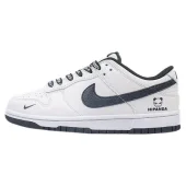 HIPANDA x Nike Dunk Low "White/Black/Mini Swoosh"