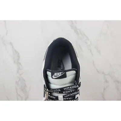 HIPANDA x Nike Dunk Low "White/Black/Mini Swoosh" фото № 5
