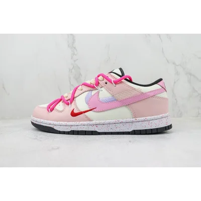 Nike Dunk Low Custom "Multiple Swooshes/Pink" фото № 2 Nike Dunk Low Custom "Multiple Swooshes/Pink" фото № 2