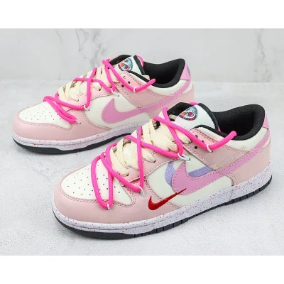 Nike Dunk Low Custom "Multiple Swooshes/Pink" фото № 5 Nike Dunk Low Custom "Multiple Swooshes/Pink" фото № 5