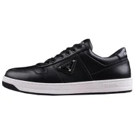 Prada Leather Downtown Triangle Sneakers