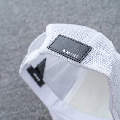 Кепка Amiri With Logo Brand "White" фото № 5