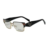 Оправа для очков Prada Rectangle Shaped With Top Colorful Stripes "Black/Gold"