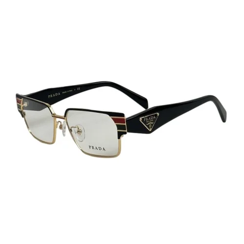 Оправа для очков Prada Rectangle Shaped With Top Colorful Stripes "Black/Gold"