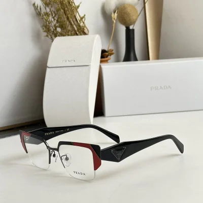 Оправа для очков Prada Frame With Colorful Edge Details "Black/Red" фото № 2