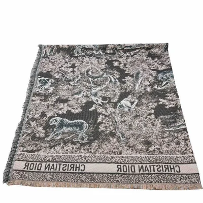 Шарф Christian Dior Many Animals "Brown" фото № 2