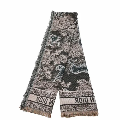 Шарф Christian Dior Many Animals "Brown"