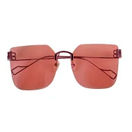 Солнцезащитные очки Balenciaga Large Lenses And Temples Decorated By Logo "Red"