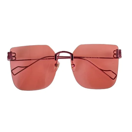Солнцезащитные очки Balenciaga Large Lenses And Temples Decorated By Logo "Red"