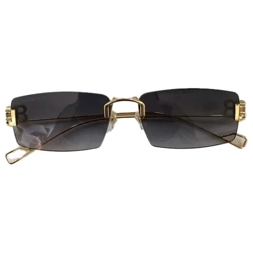 Солнцезащитные очки Balenciaga Thin Frame And Temples Decorated "Gray"